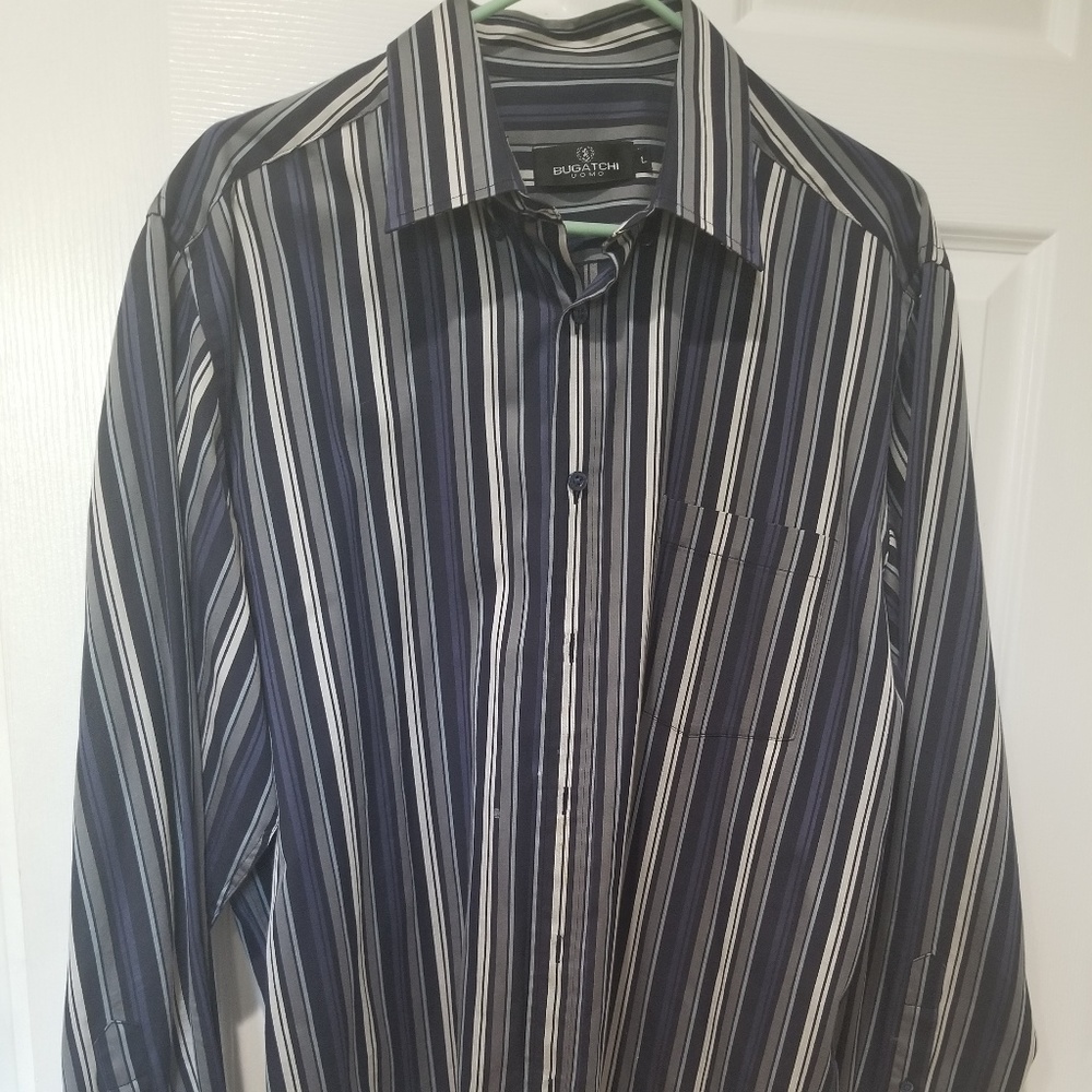 Bugatchi Uomo Men’s  Dress Shirt L !! Price drop!!